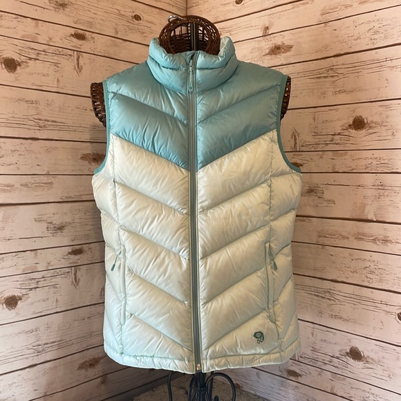Mountain Hardwear Jackets & Blazers - Mountain Hardwear mint green Chevron Vest